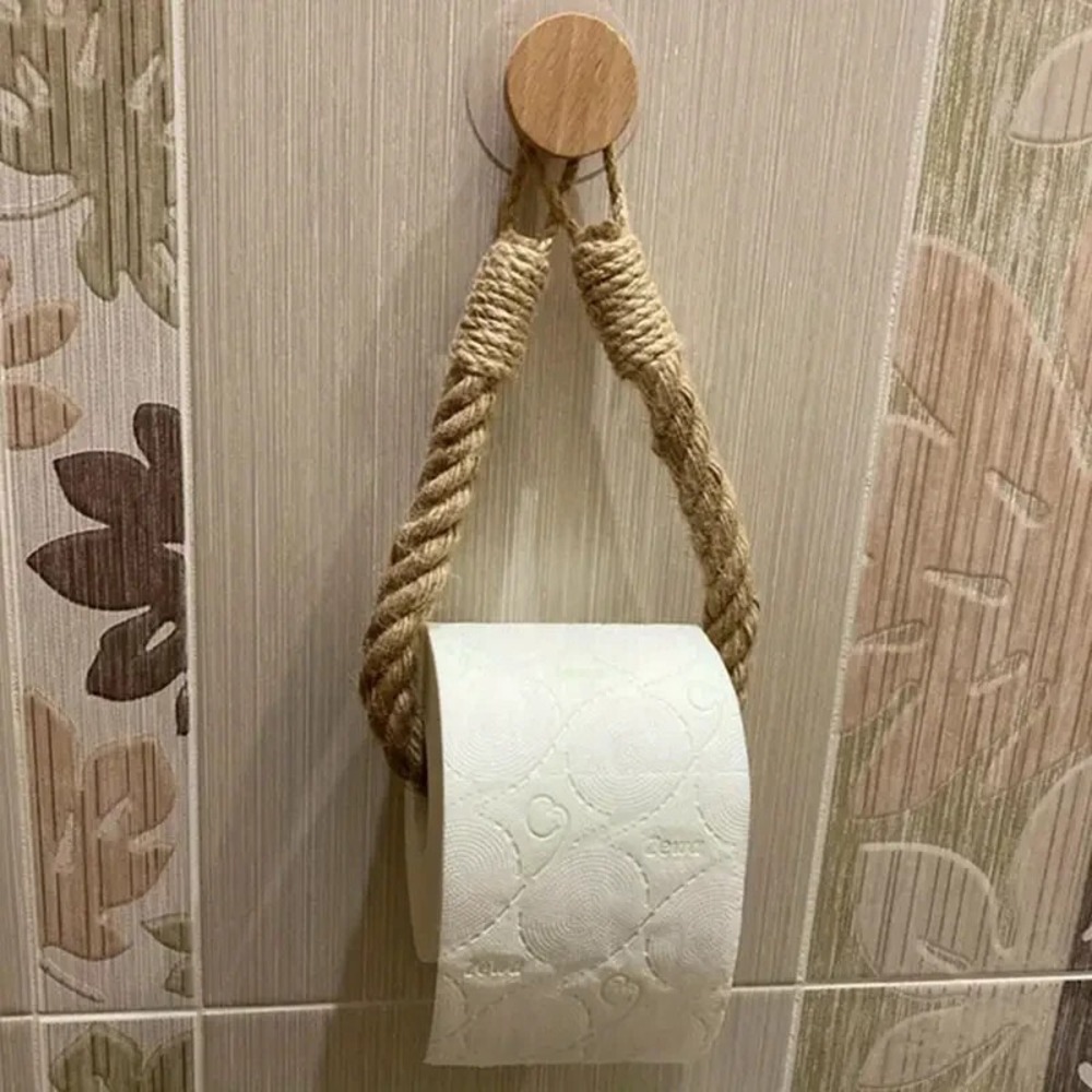 NEW Handmade Macrame Toilet Paper Roll Holder Boho Decor